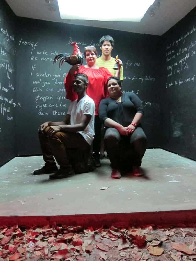 The event's principal collaborators, following the series of performances.