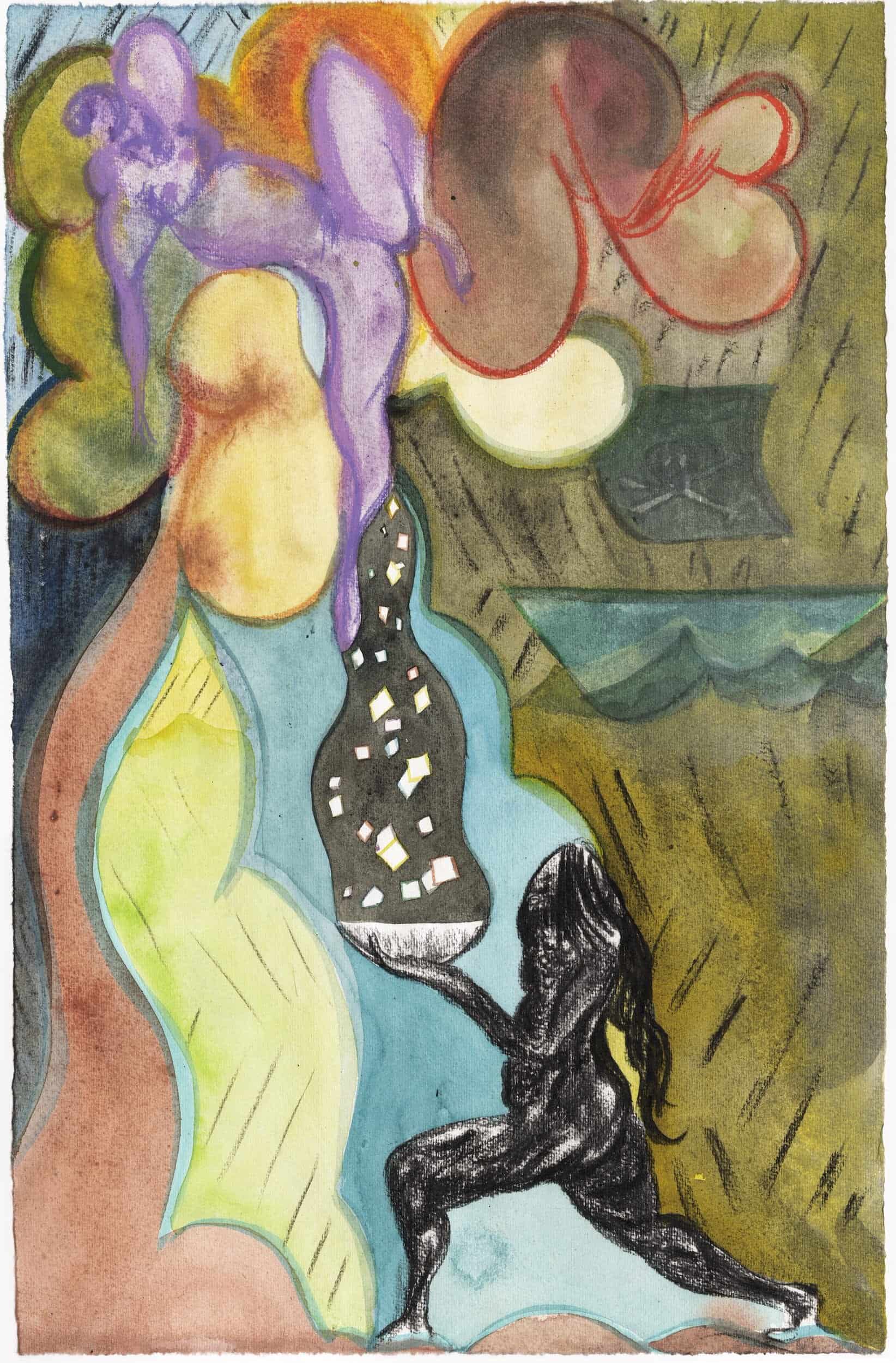 "Give or Take" festival art limited edition print, signed by Chris Ofili