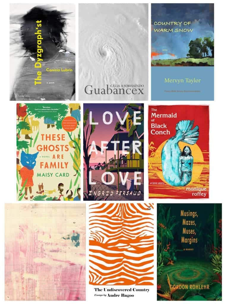 2021 OCM Bocas Prize longlist book covers