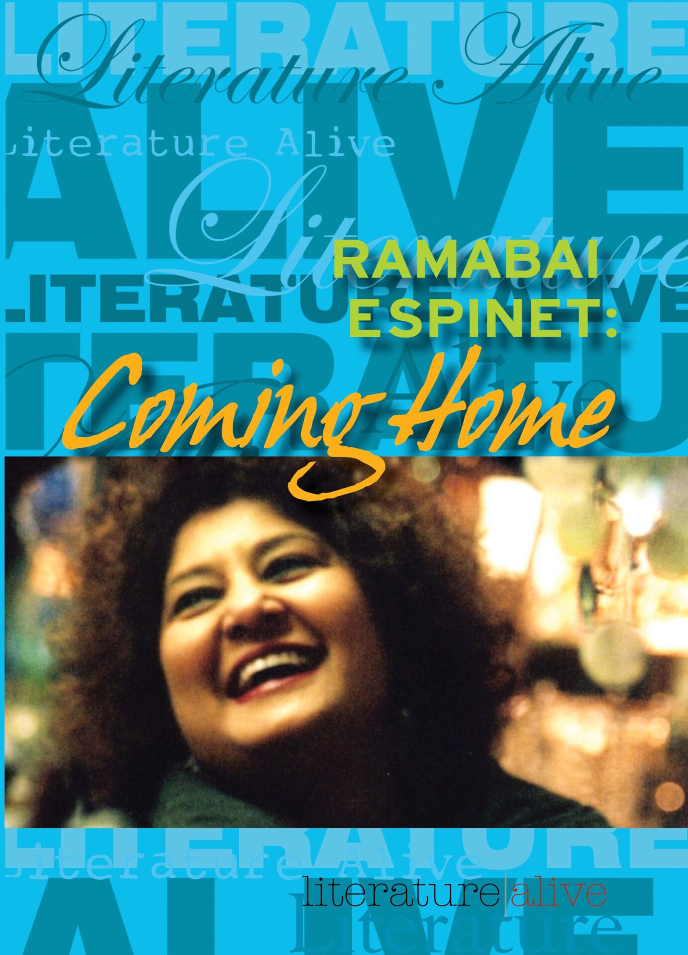 Event poster titled “Ramabai Espinet: Coming Home” featuring a portrait of the smiling author.